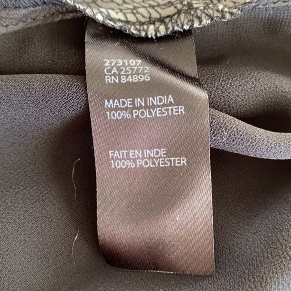 Dex - Black Python High-Low Sheer Top - Picture 7 of 7